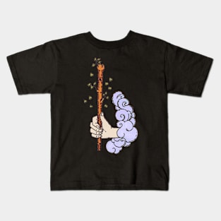 Ace of Wands Tarot Hand Kids T-Shirt